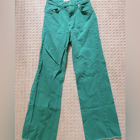 Zara Jeans Zara Green Jeans Poshmark